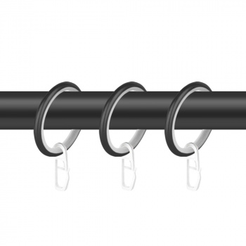 Кольцо 19 круглое с пластиком и крючком упак. 10 шт (ЧМ)