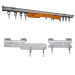 Каретка для плотного закрывания штор «Отель» комплект (Белая)