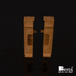 Плитка подкладочная высокая для С-образной направляющей UNI 2 Besta Золотой дуб