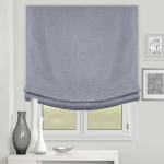 Римская штора Relax с мягкими складками «Лен» Серый