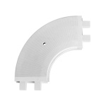 Поворот эркерный внутренний для шины потолочной двухрядной (комплект с адаптером) (Белый)