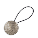 Клипса магнитная «Узор» ø7 см усиленная на кожаном шнуре 30 см (ХМ)