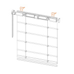 Суппорт поворотный «Мадрид»/«Милан» Черный упак. 100 шт