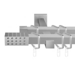 Двухрядный стеновой карниз для штор «Поинт» (20 ХМ 320)