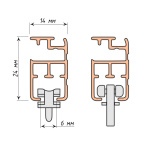 фото карниз для штор раздвижной кордовый «европа» в интернет-магазине Олексдеко