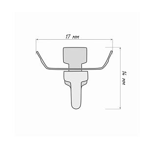 Стопор узкий комбинированный