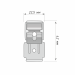 Суппорт для профиля «Отель» Белый (Металл)
