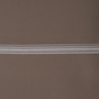 Лента с карманами и тоннелем для подъемных штор 11516/18 (Г276 на отрез Прозрачный)