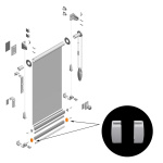 Заглушка для планки нижней стальной М-образной