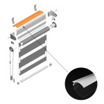 Кассета MGS L= 4 м Белый глянец