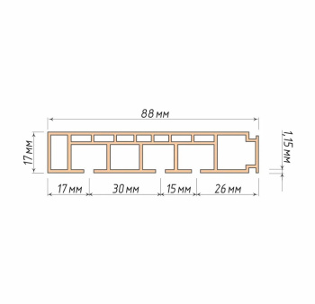 изображение трехрядного потолочного пластикового карниза на olexdeco.ru