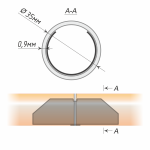 Труба гладкая 35 мм (БЗ 320 составная по центру)