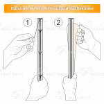 Профиль «Лион» 19 мм (ХМ 360 составная по центру)