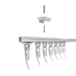 фото профильный карниз для штор «римини» в интернет-магазине Олексдеко