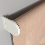 Рулонная штора «Moncada» ø38 фурнитура Белая. Ткань коллекции «Скрин Витара» Бежевый