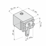 Суппорт поворотный универсальный Серый упак. 200 шт