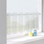 Ткань для штор-кафе коллекция «Poesie» молоко (На отрез высота 30см)