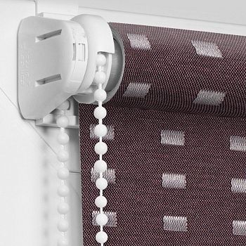 Рулонная штора «Мини» Квадро/Слива (43 х 170)