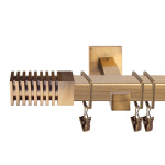 Однорядный стеновой карниз для штор «Зебрано» (20 А 300)