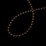 Цепь управления пластиковая 4,5х6,0 мм Коричневая (Бобина 250 п.м.)