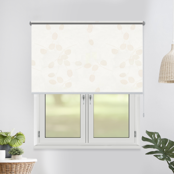 Рулонная штора «Toledo» ø28 фурнитура Хром. Ткань коллекции «Фрассино» Жемчуг глянец (компл. Россия)