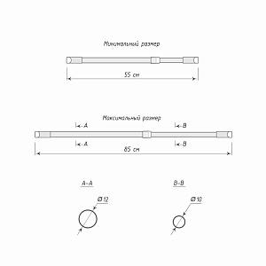 изображение карниз-кафе «спринг» сатин на olexdeco.ru