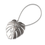 Магнит для штор «Монстера» ø7,5 см для тяжелого веса с тросом 30 см (ХМ)