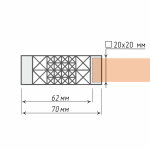 Наконечник «Куб» (20х20 А/ЗМ)