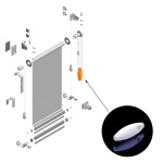 Отвес шнура/цепи управления без грузика Besta (Белый)