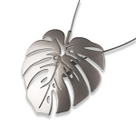 Магнит для штор «Монстера» ø7,5 см для тяжелого веса с тросом 30 см (ХМ)