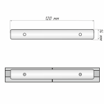 Соединительный мост для проф. «Велкро»/«Слим» (Сталь)