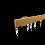 фото профильный карниз для штор «универсал» латунь в интернет-магазине Олексдеко