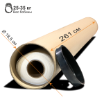 Ткань для рулонных штор коллекция «Плэин» Silver Blackout Какао