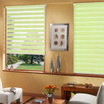 Рулонная штора «Мини День-ночь» Соло/Фисташка