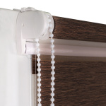 Рулонная штора «Мини День-ночь» Саванна/Шоколад