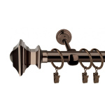 Однорядный стеновой карниз для штор «Верди» (19 ЧН 360)