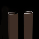 Направляющая С-образная UNI 2 алюминиевая L= 4 м Коричневая