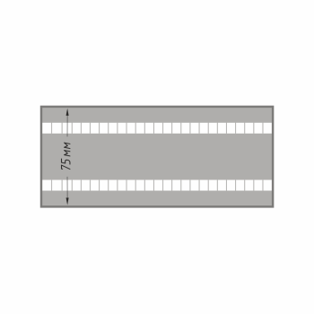Лента шторная с карманами для создания волны 7500-W