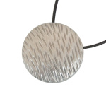 Клипса магнитная «Аванти» ø6 см для легкого и среднего веса штор на кожаном шнуре 38 см (ХМ)