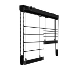 фото карниз для двойной римской шторы «мадрид» черный в интернет-магазине Олексдеко