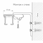 Карниз «Отель Гранд» Черный матовый (450 см ролик Ø9 мм RT)
