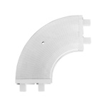 Поворот эркерный внутренний для шины потолочной трехрядной (комплект с адаптером) (Белый)