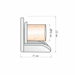 Заглушка для отвеса рулонной шторы «Мини День-ночь» Прозрачная упак. 100 шт (Прозрачная)