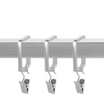 Кольцо «Квадро» с пластиковой вставкой и зажимом упак. 10 шт (20х20 НС)