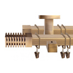 Двухрядный потолочный карниз для штор «Зебрано» (20 А 400)