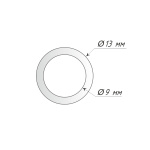 Кольцо 9-13 мм Прозрачное упак. 1000 шт (Пластик)