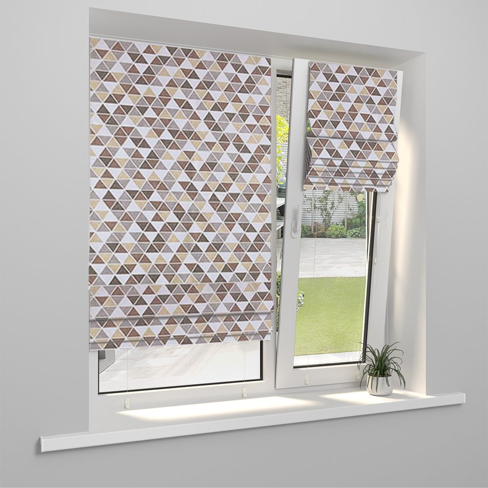 Римская штора «Тулон» индивидуальный размер «Лувр» Калейдоскоп