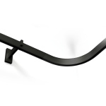 Поворот «Лайн» (Черный матовый R-100 мм)