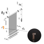 Кронштейн накидной «Мини» Besta (Коричневый)