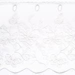 Ткань для штор-кафе коллекция «Butterfly» молоко (На отрез высота 30см)